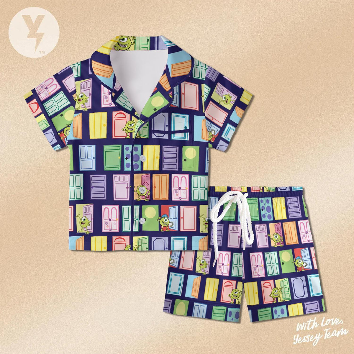 Mike Wazowski Monsters Inc Pajamas Set, Disney Pixar Monsters Inc Sleepwear, Mike Inc. Shirt, Monsters Inc, Disney Family Matching Outfit