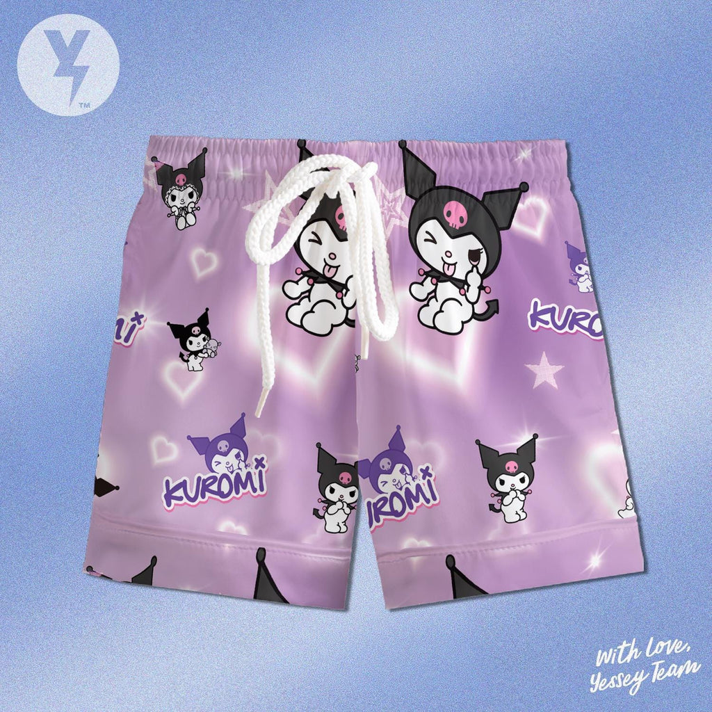 White Little Bunny Satin Pajamas Set, Black Hooded Bunny Sleepwear, Cute Birthday Gift, Halloween Christmas Gift Shirt
