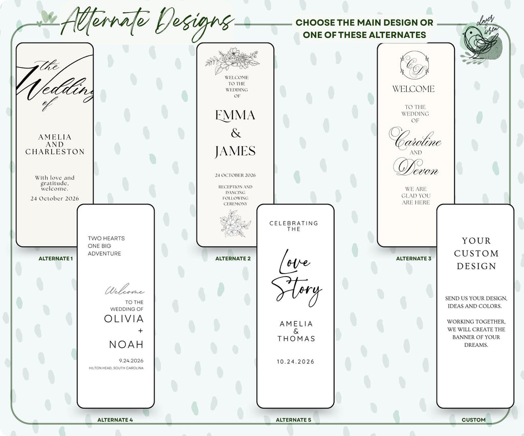 Botanical Linen Sign Wedding Custom Ceremony Welcome Sign Fabric Linen Wedding Banner Modern Ceremony Flower Wedding Flower Welcome Sign