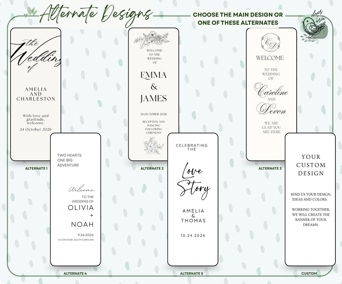 Botanical Linen Sign Wedding Custom Ceremony Welcome Sign Fabric Linen Wedding Banner Modern Ceremony Flower Wedding Flower Welcome Sign