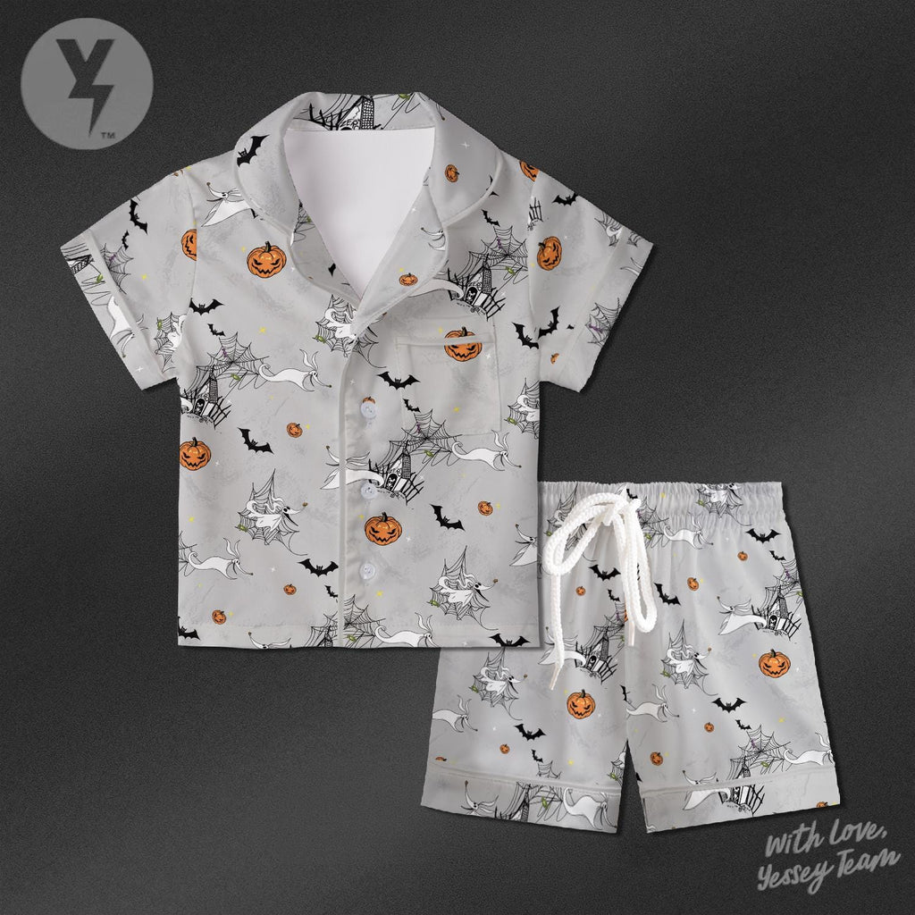 Zero Ghost Dog Pajamas Satin, Disney The Nightmare before, Zero Dog Sleepwear, Nightmare before Christmas Family Matching