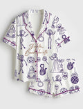 Skeleton Bachelorette Pajamas – Spooky Bridal Party Matching Sleepwear – Halloween Hen Party Gift Set