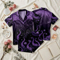 Disney Ursula Halloween Pajama Set, Sea Witch Villain Sleepwear, Spooky Disney Button Pajamas, Halloween Night Loungewear Gift