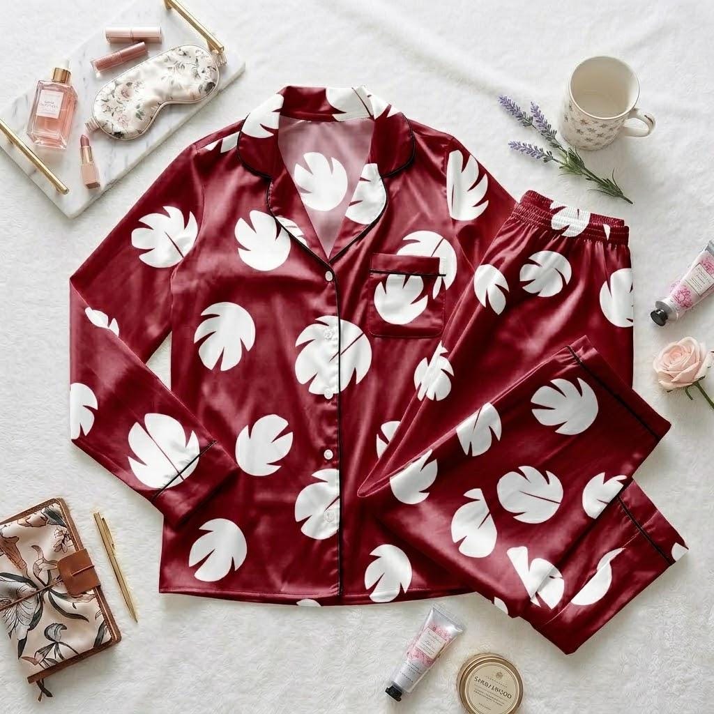 Disney Lilo Stitch Pajama Set, Stitch Cartoon Sleepwear, Tropical Character Button Pajamas, Cute Vacation Loungewear Gift