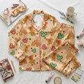 Mickey and Minnie Sweeten Christmas With Disney Magic, Gingerbread Pajamas, Holiday Mouse Nightwear, Festive Winter Bedtime Outfit
