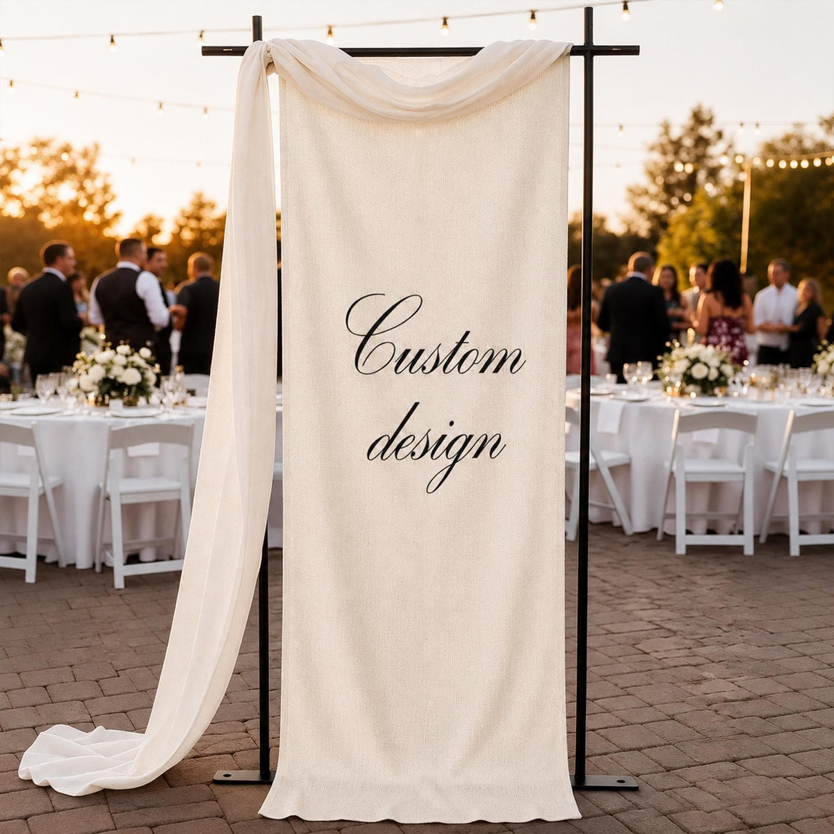 Custom Linen Fabric Banner, Custom design banner, Custom Linen Sign, Custom Linen Banner, Baby Shower Banner , Bridal Shower Party Decor