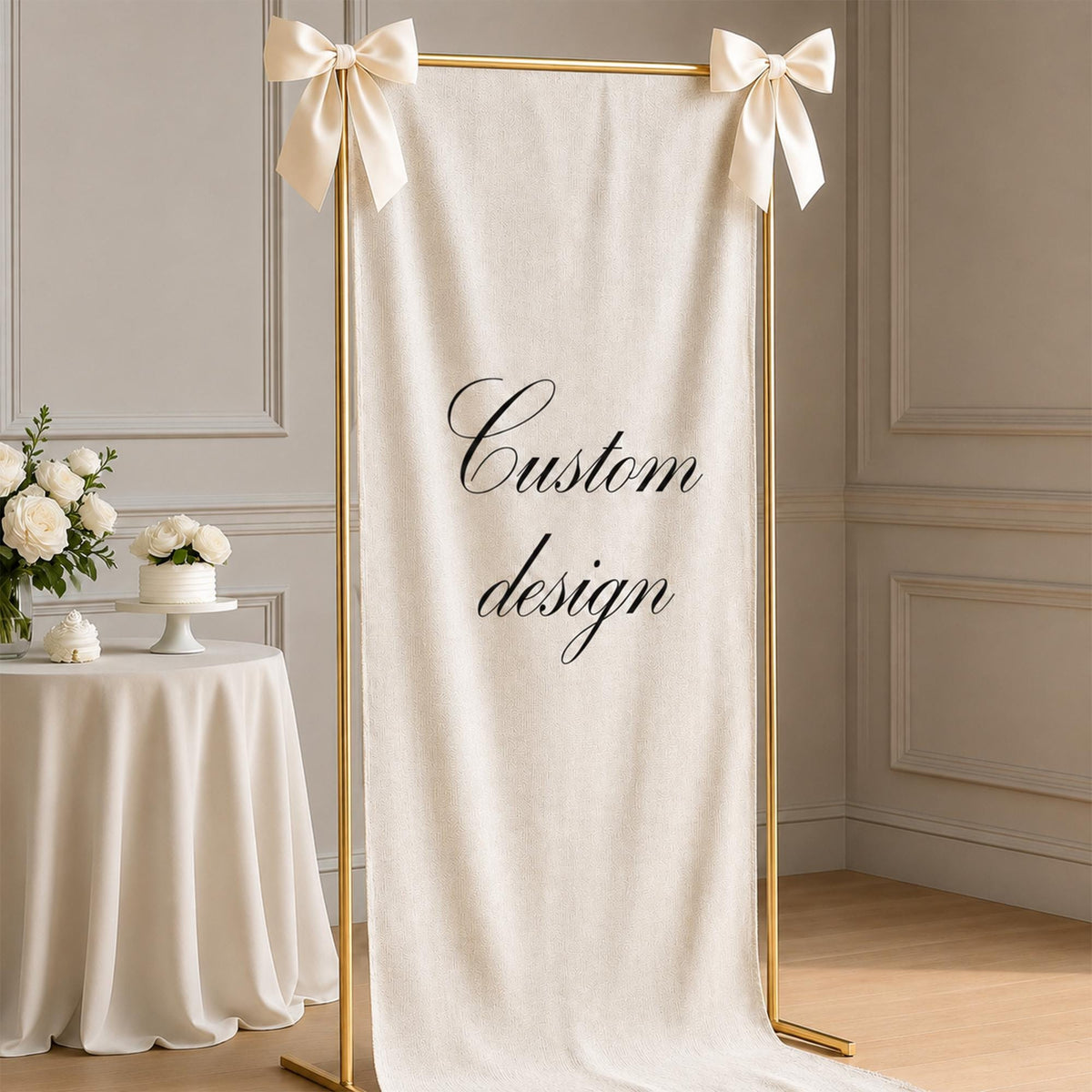 Custom Linen Fabric Banner, Custom design banner, Custom Linen Sign, Custom Linen Banner, Baby Shower Banner , Bridal Shower Party Decor