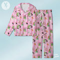 Disney Cats Christmas Satin Pajamas Set, Disney Xmas Sleepwear, The Aristocats Marie, Figaro, Oliver, Lucifer, Disney Family Matching Outfit