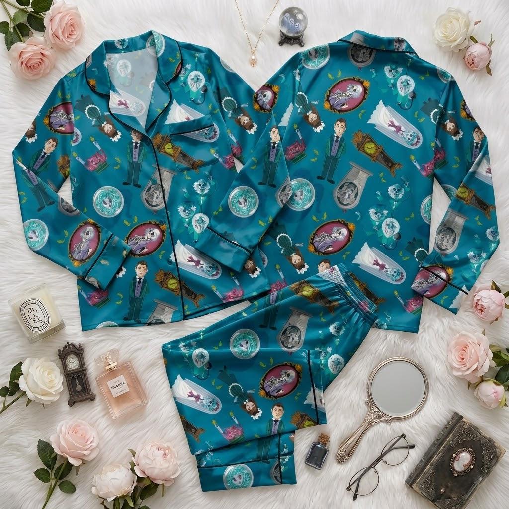 Disney Haunted Mansion Character Pajamas, Ghostly Friends Nightwear, Spooky Manor Sleep Set, Halloween Bedtime Outfit For Fans