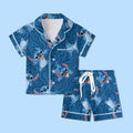 Stitch Pajamas Satin, Lilo And Stitch Sleepwear, Magical Kingdom Vacation Pajamas, Cute Kids Birthday Gift, Kids Weekend Pajamas