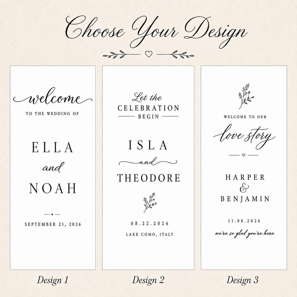 Custom Wedding Welcome Sign, Personalized Fabric Wedding Sign, Linen Wedding Banner, Wedding Ceremony Entrance Decor, Modern Wedding Decor