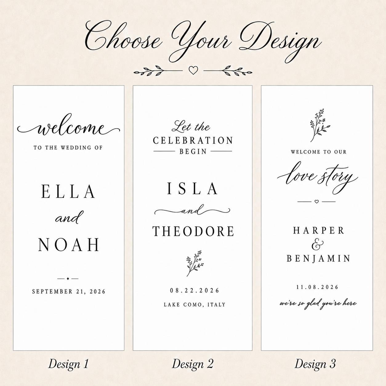 Custom Wedding Welcome Sign, Personalized Fabric Wedding Sign, Linen Wedding Banner, Wedding Ceremony Entrance Decor, Modern Wedding Decor