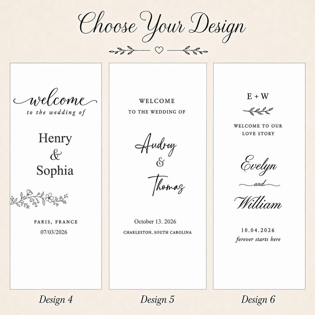 Custom Wedding Welcome Sign, Personalized Fabric Wedding Sign, Linen Wedding Banner, Wedding Ceremony Entrance Decor, Modern Wedding Decor