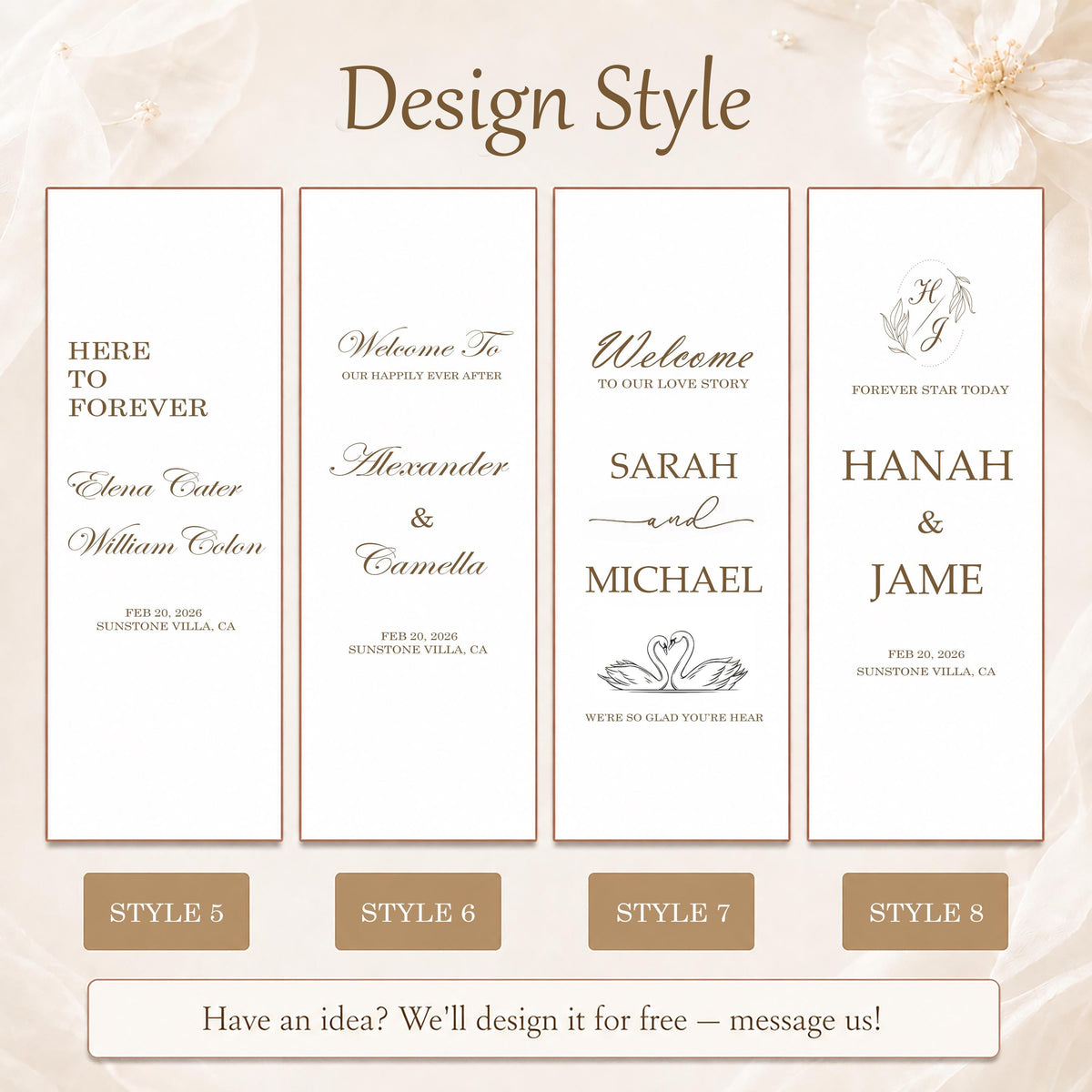 Linen Wedding Welcome Signage, Elegant Fabric Sign Board, Minimalist Wedding Ceremony Decor, Neutral Bride and Groom Banner, Mr and Mrs Sign
