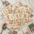 Gingerbread Dreams And Disney Magic, Christmas Pajamas For Holiday Nights, Sweet Character Nightwear, Cozy Winter Bedtime Outfit