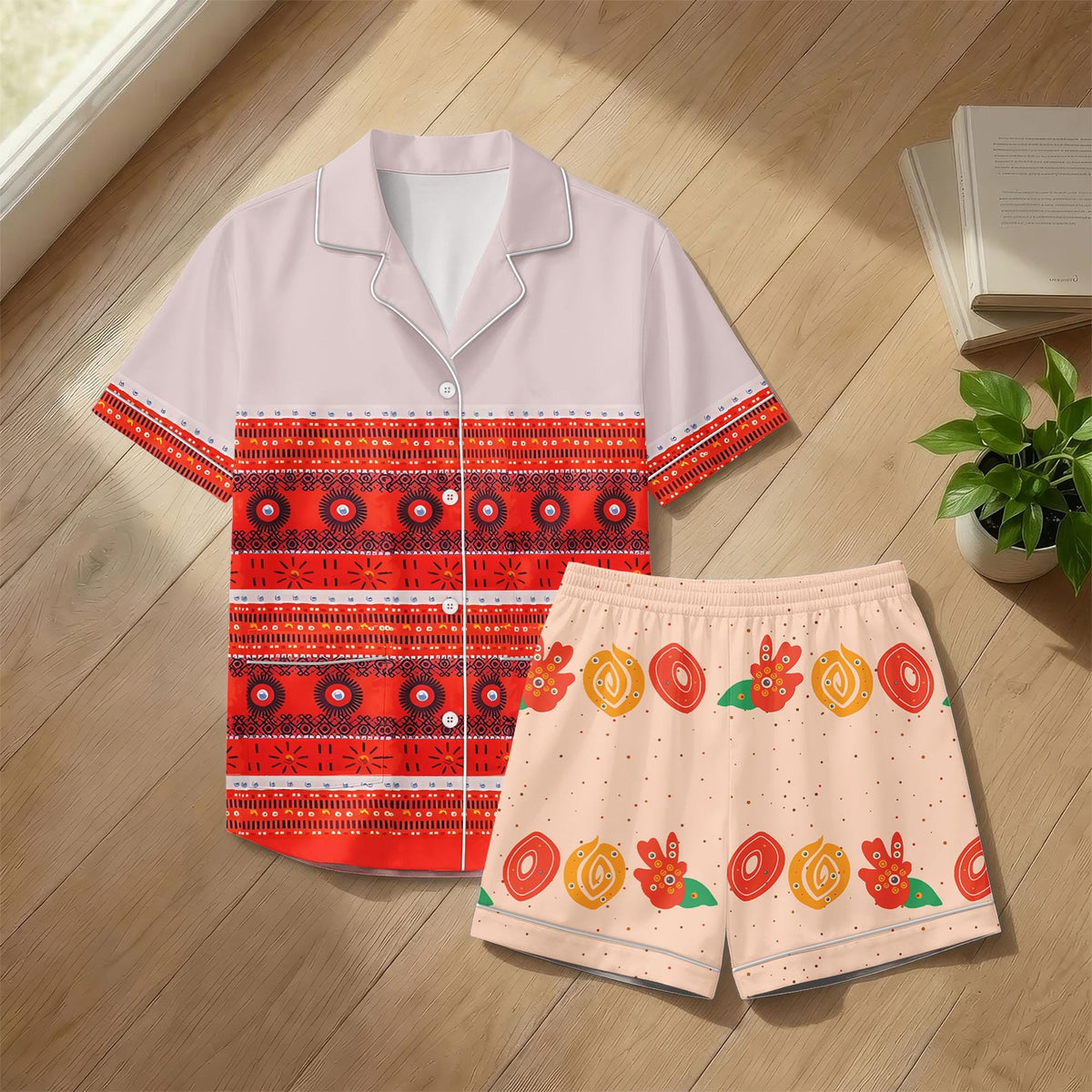 Moana Cosplay Pajamas, Motunui Sleepwear, Polynesian Chief Nightwear, Disney Ocean Explorer Pjs, Tropical Loungewear, Gift for Her