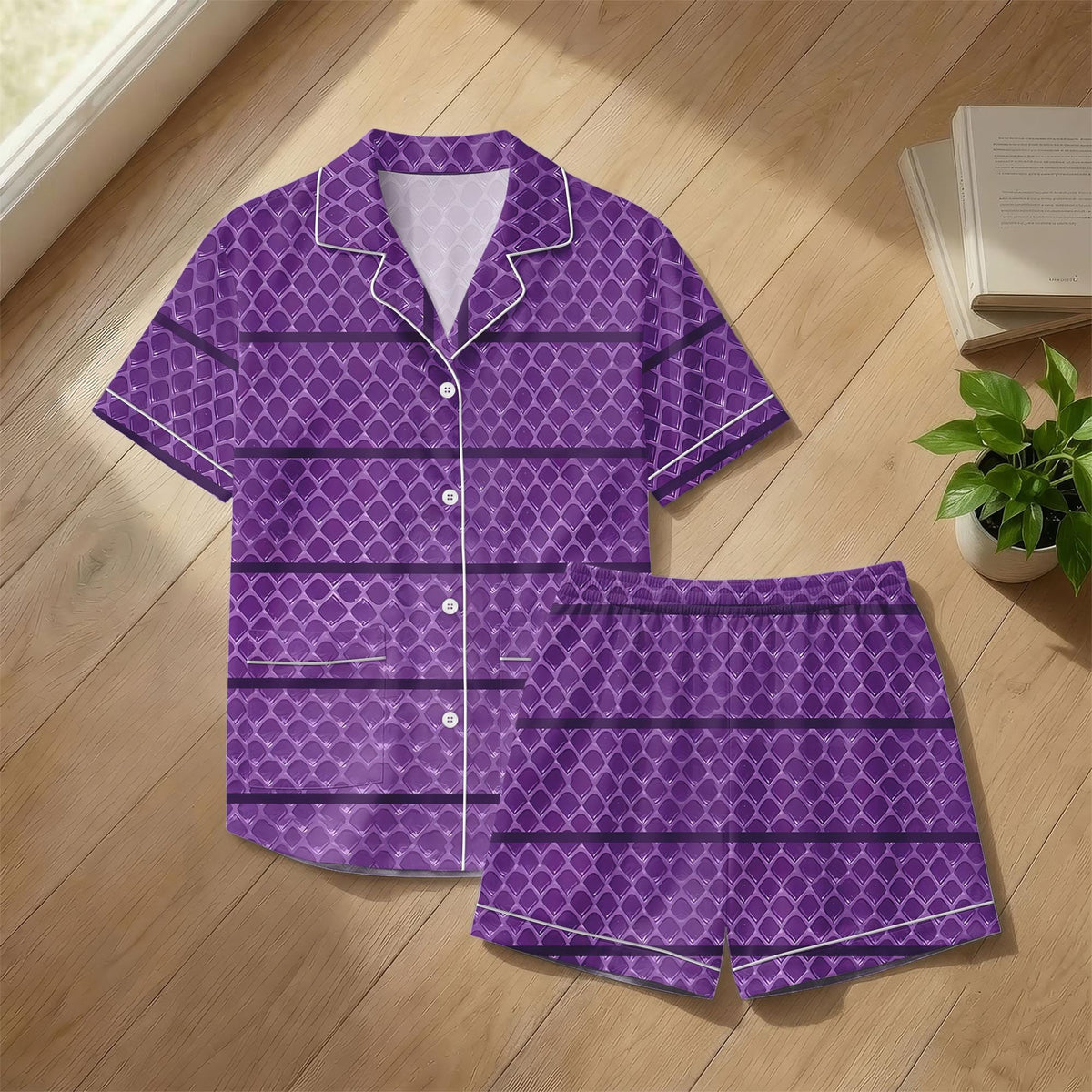 Monsters Inc Boo Pajamas , Purple Monster Sleepwear, Halloween Costume Pjs, Mike and Sulley Loungewear, Gift for Her, Holiday Pjs