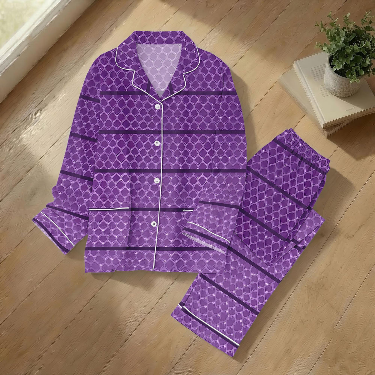 Monsters Inc Boo Pajamas , Purple Monster Sleepwear, Halloween Costume Pjs, Mike and Sulley Loungewear, Gift for Her, Holiday Pjs