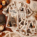 Practical Magic Pajamas Set, Cozy Spooky Season Whimsigoth Sleepwear, Beautiful Spooky Season Gift For Her Set