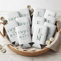Custom Wedding Slim Can Coolers, Personalized Wedding Favors, Wedding Guest Gifts, Custom Slim Can Favors, Personalized Wedding Party