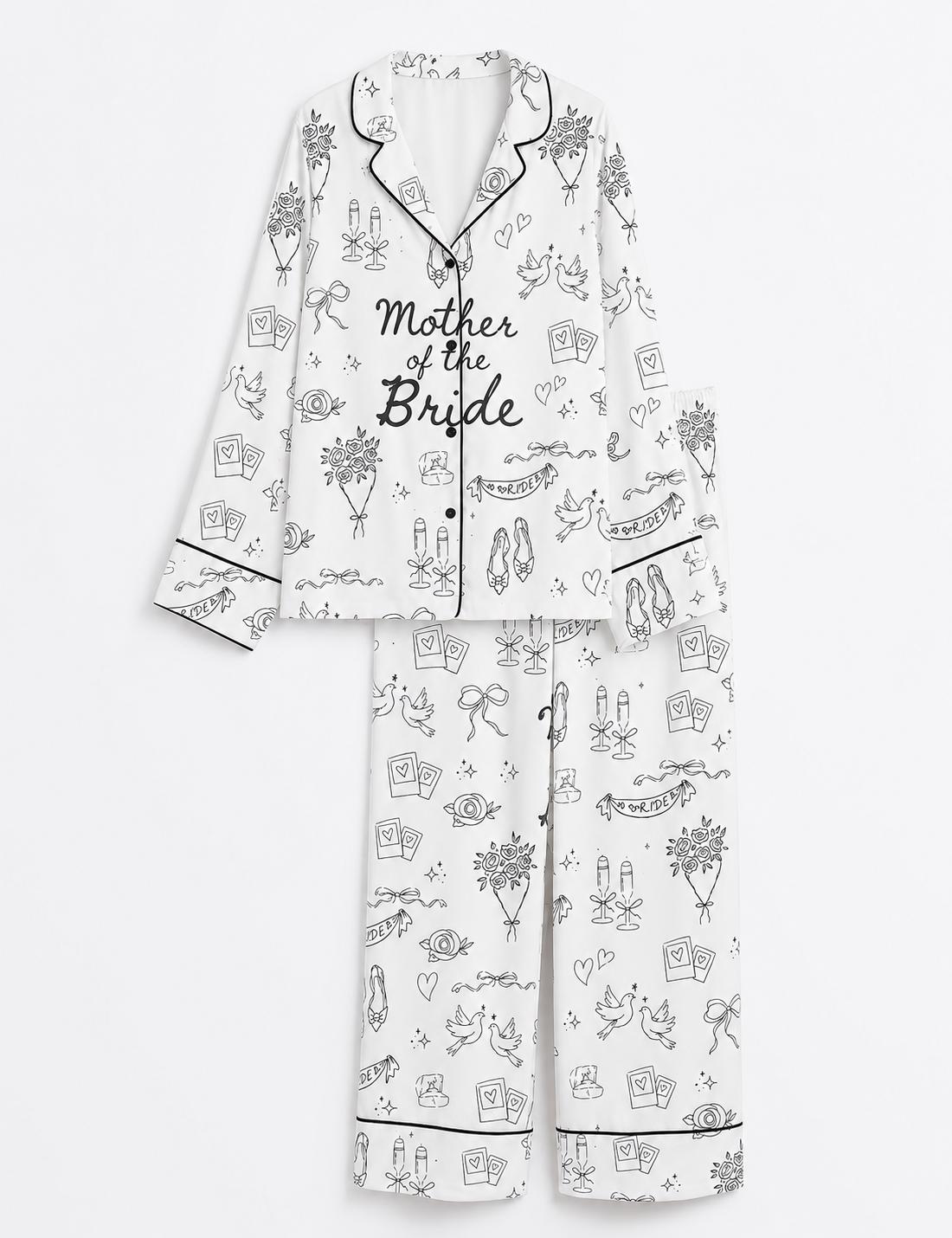 Mother of the Bride Pajamas – Bridal Party Sleepwear, Getting Ready Outfit