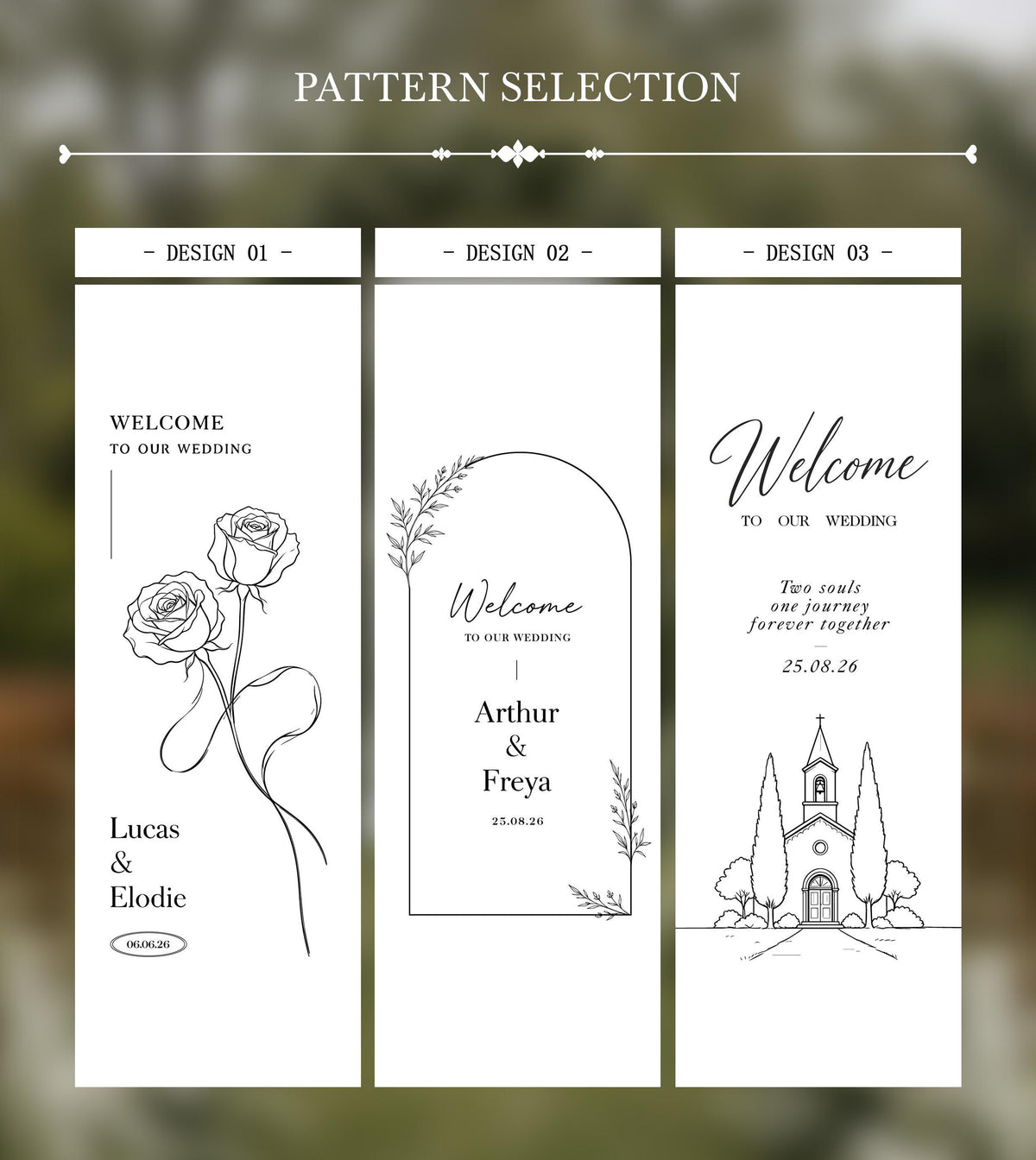 Personalized Marriage Logo Entrance Display | Lace Cotton Linen Wedding Welcome Sign | Boho Hanging Backdrop