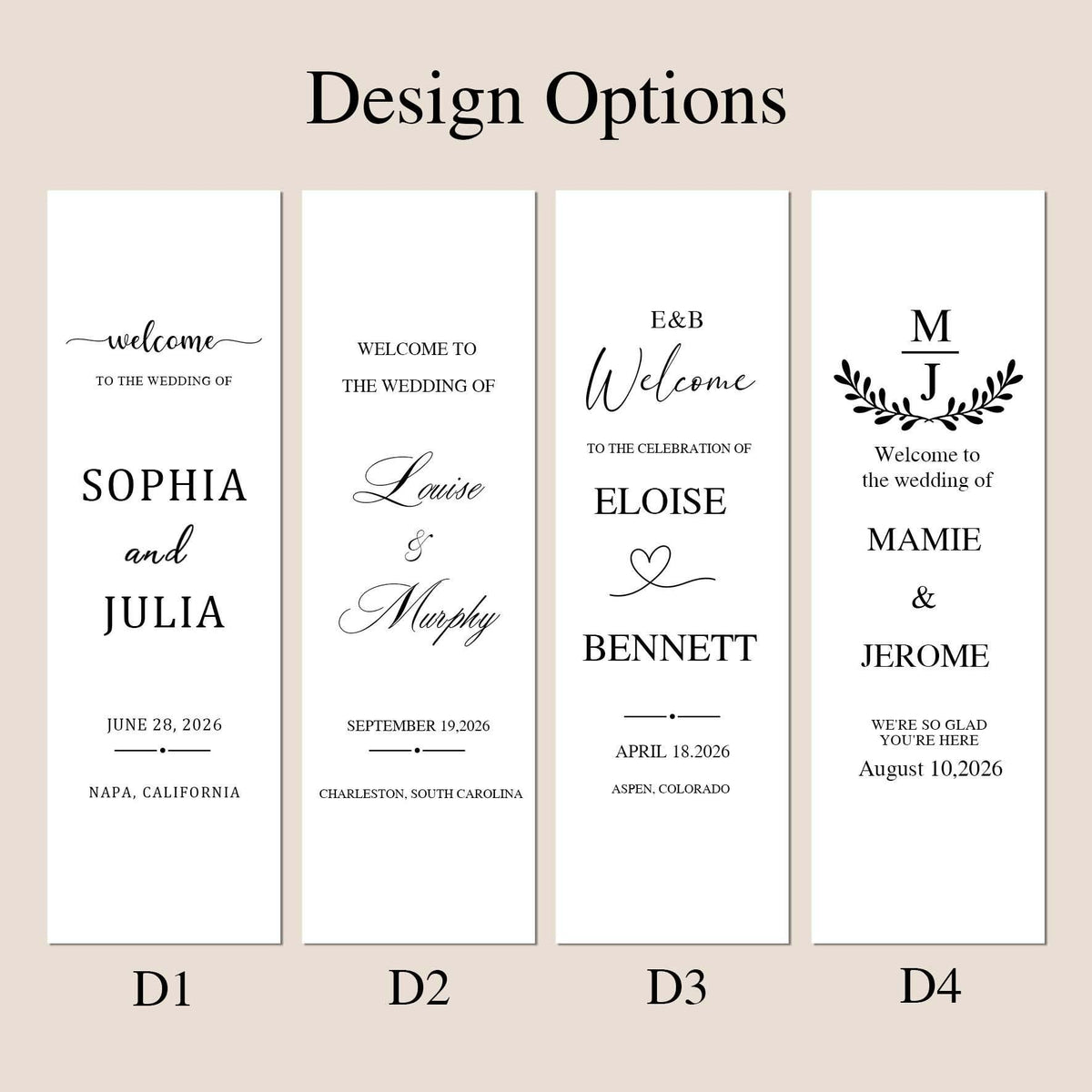 Personalized Linen Wedding Welcome Sign, Custom Fabric Banner, Bridal Showers & Special Events, Anniversary Banner, Boho Wedding Decor