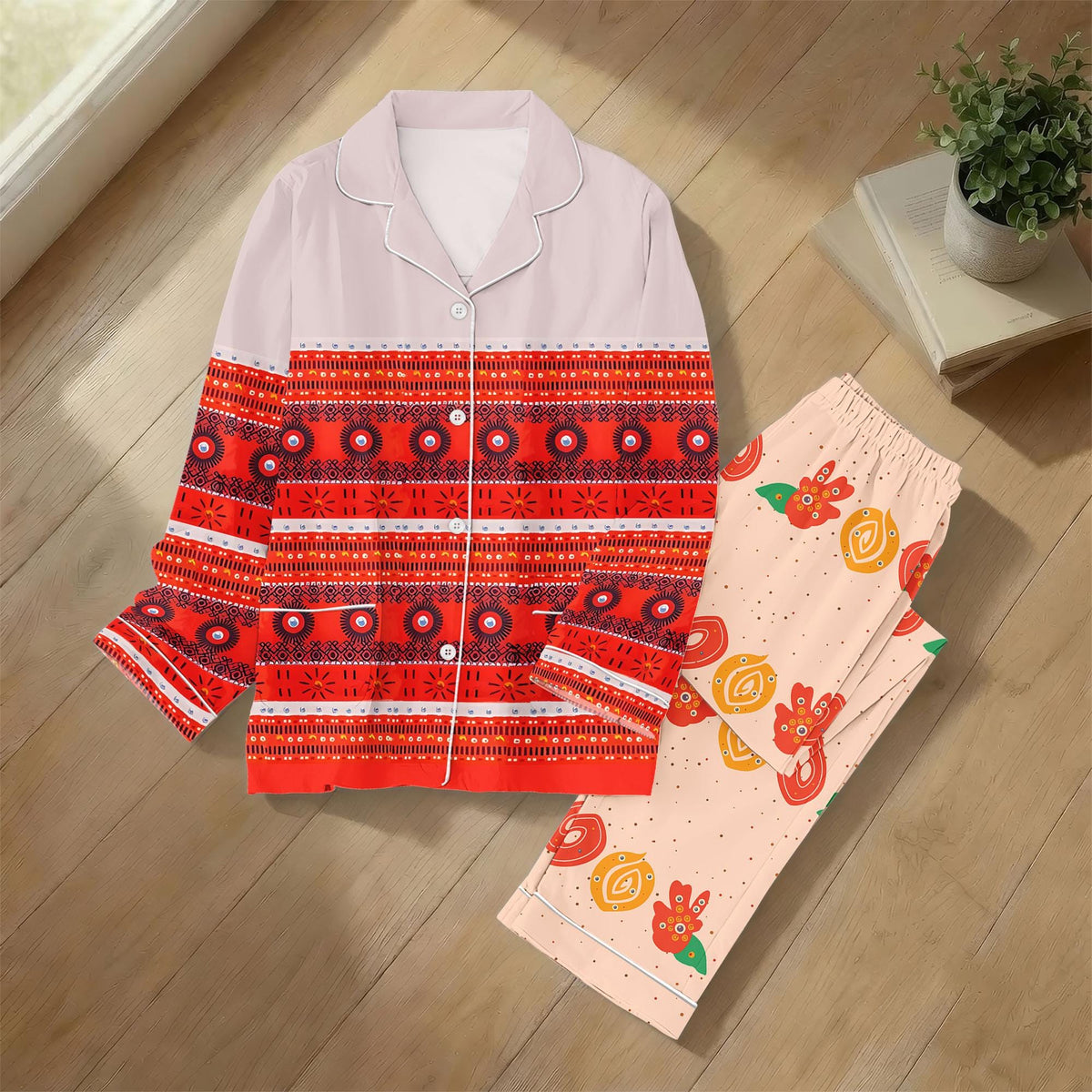 Moana Cosplay Pajamas, Motunui Sleepwear, Polynesian Chief Nightwear, Disney Ocean Explorer Pjs, Tropical Loungewear, Gift for Her